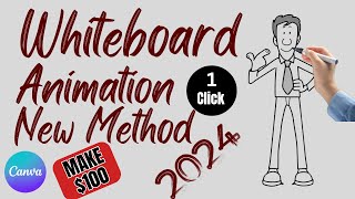 How To Create Whiteboard Animation In Canva In Just One Click New Method 2024