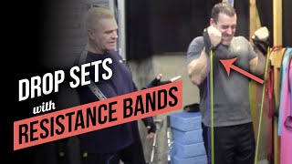 How to Blast Your BICEPS! Easy Drop Sets with Resistance Bands!