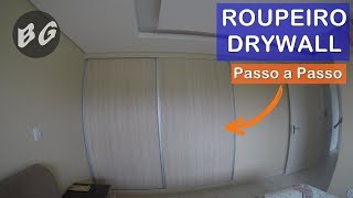 ROUPEIRO de GESSO DRYWALL, FINAL DO PASSO A PASSO