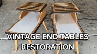 Restoration of a Pair of Vintage Endtables.