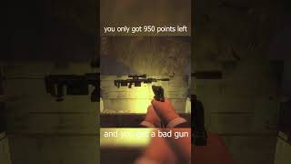 you only got 950 points left and you get a bad gun #shorts