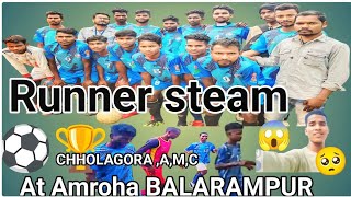 Vlog videoRunner steam CHHOLAGORA,A,M,C At Amroha BALARAMPUR vlog2024#trending#youtubeshorts #sports