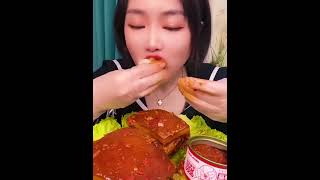 Sizzling Sounds of Chinese Pork Belly #shorts #mukbang #porkbelly #asmr