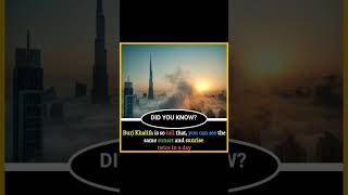 DID YOU KNOW THIS WEIRD FACT ABOUT 🤔 BURJ KHALIFA | #shorts #facts # #dubaitouristplaces #uaetourism