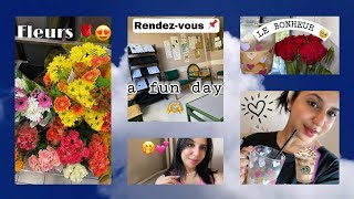 Vlog✨| Spending day with me 💕. | Haul Call👖👚, coffee ☕️, fleurs🌹|بعد غياب طويل 🤍🤭 I’m back 🫶