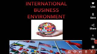 international Business Environment