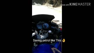 YAMAHA R15  V 2.0 || POWER OF GRAVITY || TURN OFF BIKE MOVING ON HILLS ||