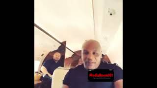 #DanaWhite says this is how you’re supposed to act when you #bump into #MikeTyson on a #plane 👀🥊