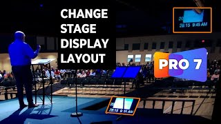 Switching between Stage Display Layouts in ProPresenter 7