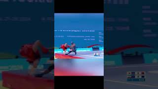 mohsin Mohammad international wushu fight 🔥#wushusanda #asiangames #youtubeshorts