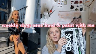 WEEKLY VLOG: ASOS & DEPOP HAUL & PAINT WITH ME