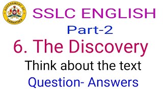 SSLC English the discovery questions and answers