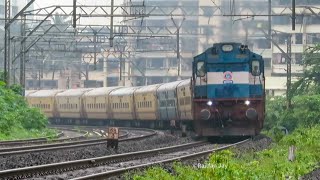 Powerful Chugging of Twin alcos ! 08520 Mumbai Visakhapatnam Express