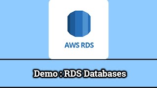 Demo : AWS RDS Database