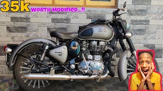 #royalenfield #classic #fullymodified #bully#gunmetal #classic350