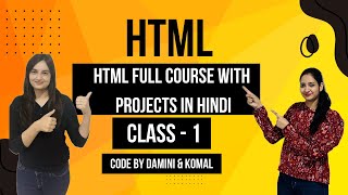 HTML Full Course with Projects in Hindi | Class 1 | A2IT Mohali