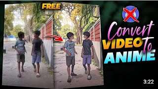 HOW TO CONVERT NORMAL VIDEO TO ANIME AI - FREE || INSTAGRAM TRENDING ANIME REELS VIDEO TUTORIAL