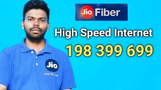 Jio fiber High speed internet 199 399 599