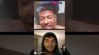 Edd Matthews vs Blue Face press conference on Instagram Live *Heated