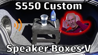 How to Build Custom Speaker Boxes for the S550 Mustangs - Part 5