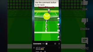 Tennis with comment section #trending #shorts