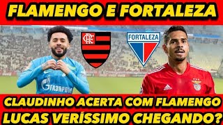 CLAUDINHO ACERTA COM MENGÃO/ VERÍSSIMO CHEGANDO/ FLAMENGO E FORTALEZA