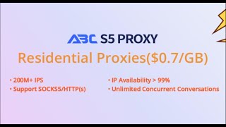 ABCproxy owned 200M+ IPs and Continue to Grow, IP Availability Greater than 99% #abcproxy #freeproxy