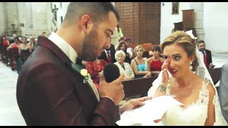 Novio canta a la novia en iglesia Maki Demarco Quisiera parar el tiempo