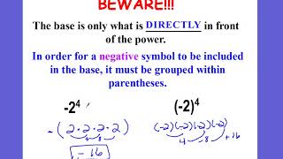 Exponents Part III