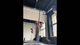 Pole dance spin combo | Intermediate to advanced