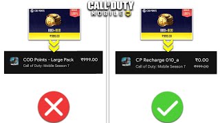 How To Get FREE 1600 CP In CODMobile - New Legit Way To Buy Free CP Trick