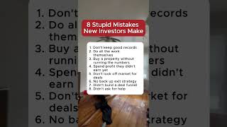 Which mistakes did you make as a first-time investor? #shorts  #chicago #construction #investing