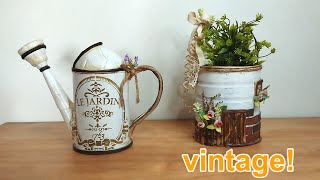 Lindos Artesanatos Vintage Feito com Latas de Leite - [Diy Artesanato]