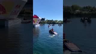 Flugtag Red Bull flying fridge #shorts