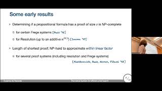 Susanna F. de Rezende: Theoretical barriers for efficient proof search