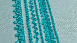 Mastering Blue Stitches: Beginner's Guide - Easy Blue stitches for Border Embroidery