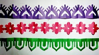 paper cutting design-How to make paper cutting border designs|  paper art easy step by step.-(2)