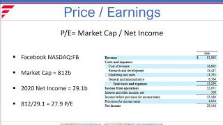 Quick Take 3 - Price to Earnings