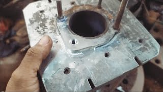 Repairing Bolt Cylinder Block-Head 2 Stroke Engine || Reparasi Baut Blok Kop Silinder Mesin 2 Tak