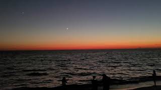 Alanya sunset at the beach  Turkey. منظر الغروب من على شاطئ البحر بالانيا تركيا