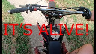 $200 PITBIKE GETS A NEW CARB! RUNS DIALED! PART 2