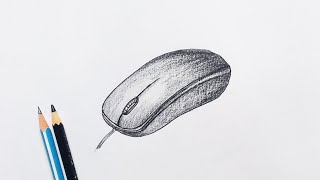 How to Draw Computer Mouse Step by Step (Very Easy)