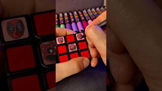 Drawing Spider-man🕷️on Rubik’s CUBE