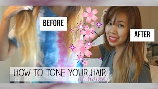 HOW TO TONE YOUR HAIR AT HOME // WELLA T-18