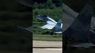 Sukhoi Su-35 Super-Flanker take-off #jet #airforce #plane #sukhoisu35 #russia #sky