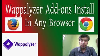 How To Install Wappalyzer  Add-ons In Firefox And Chrome | Installing Wappalyzer Chrome Extension