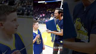 Kid in Shock at Warriors Game!