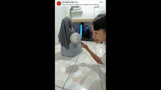 Prank Kagetin istri, pas nonton film hantu