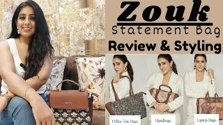 Playful Touch to All Your Outfits With ZOUK Statement SLING BAG | ZOUK BAG REVIEW #zoukonline