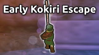 Using a Deku Stick to Leave Kokiri Forest Early